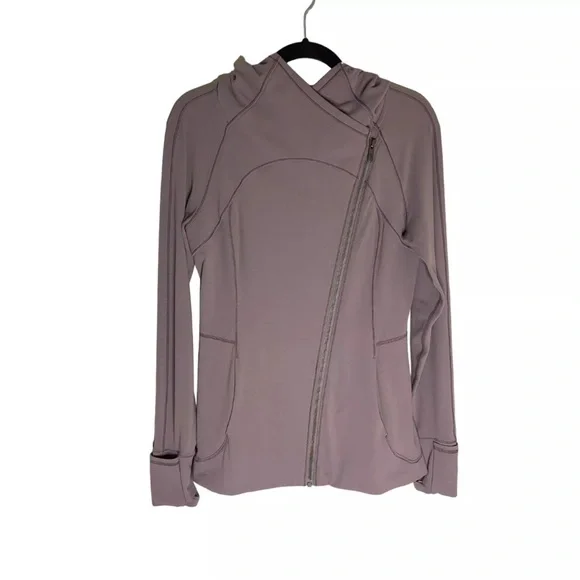 Lululemon Jacket Moonwalk Purple Gray Fitted Hoodie - Picture 9 of 16